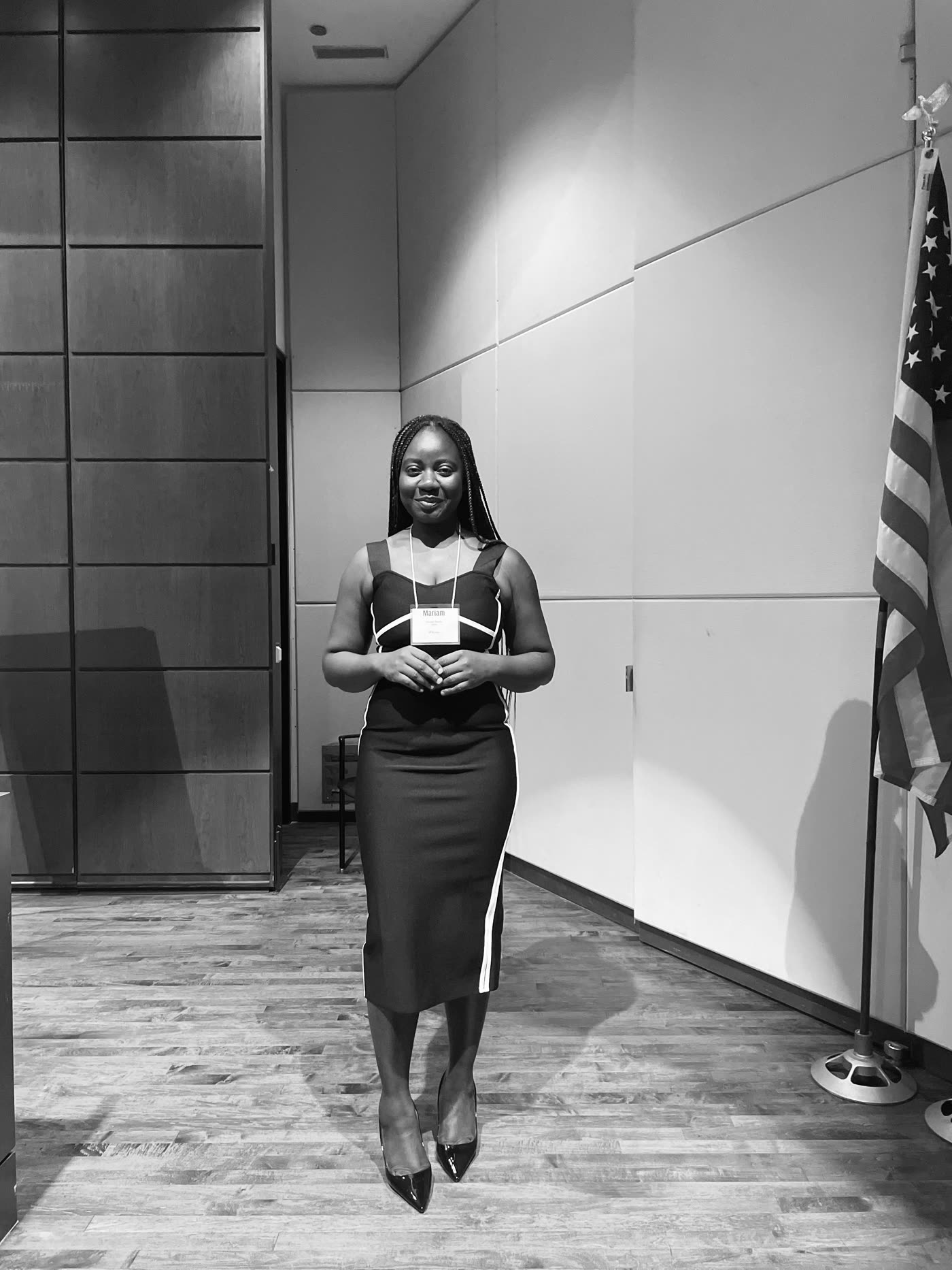 Gida at a pitch event